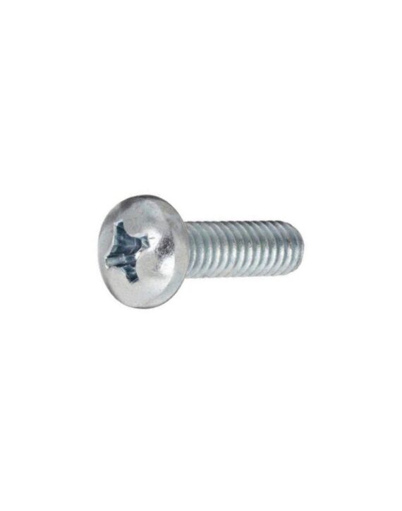 10-24 x 1 Pan Phillips Head Machine Screw Zinc 100/Box (White Box)