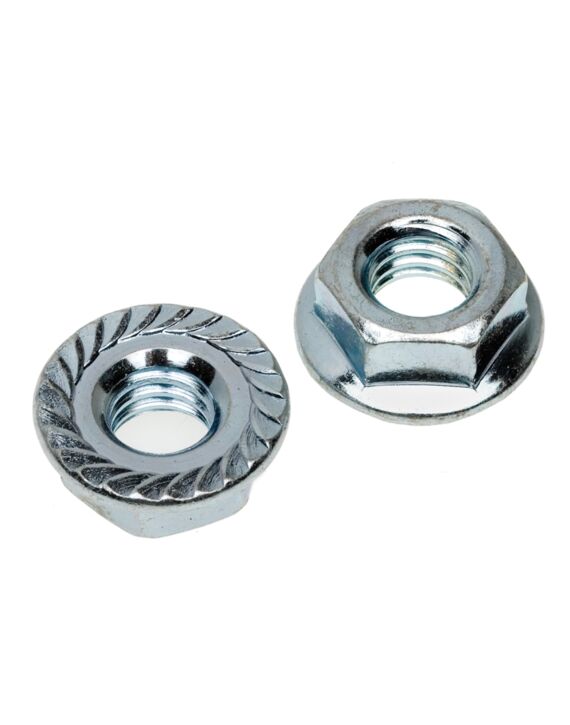 5/16-18 Serrated Flange Hex Lock Nut Zinc - 4000/Ctn