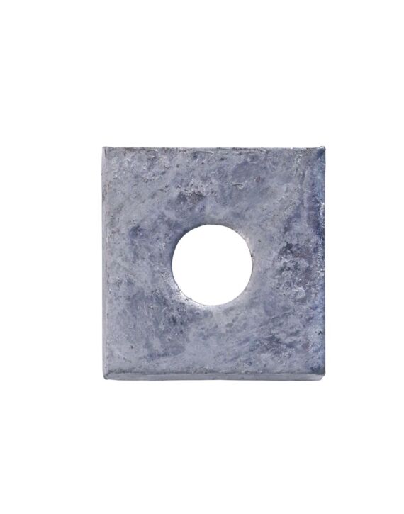3/8 x 3 x 3 Square Washer Galvanized A36 w/ 9/16 Hole