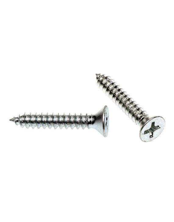 Flat Phillips Sheet Metal Screws Zinc