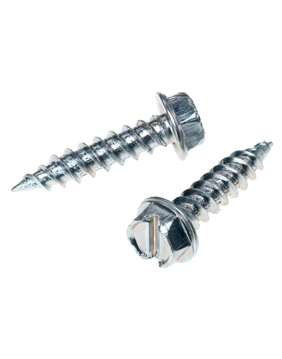 Hex Slot Washer Head Needle Point Screw Zinc