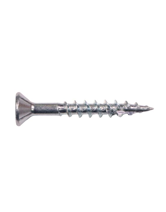 8 x 1 Flat Phillips Head Spur Screw Nibs Type 17 Zinc 100/Box