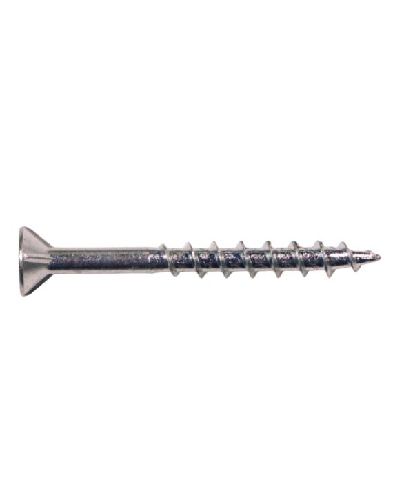 8 x 1-3/4 Flat Phillips Head Spur Screw Nibs Type 17 Zinc 100/Box