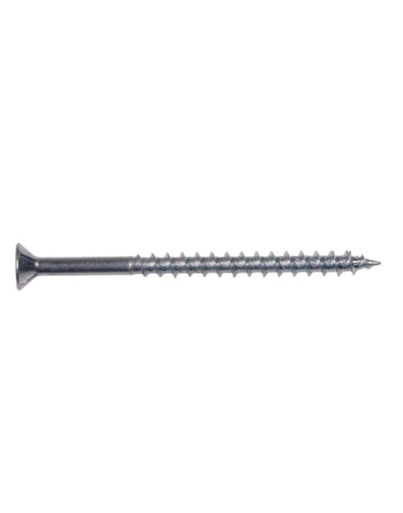 8 x 2-1/2 Flat Phillips Head Spur Screw Nibs Type 17 Zinc 100/Box