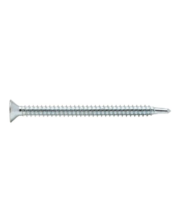 14 x 3 Flat Phillips Head Self Drilling Screw Zinc 100/Box