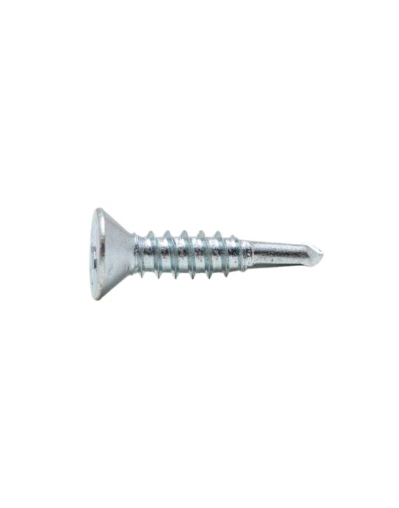 6 x 1 Flat Phillips Head Self Drilling Screw Zinc 100/Box