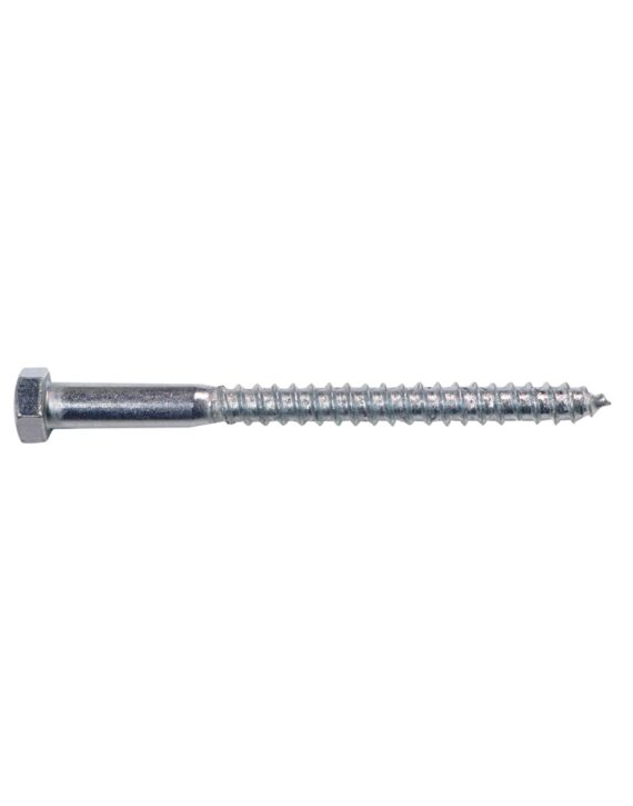 3/8 x 4-1/2 Hex Lag Screw Zinc 50/Box