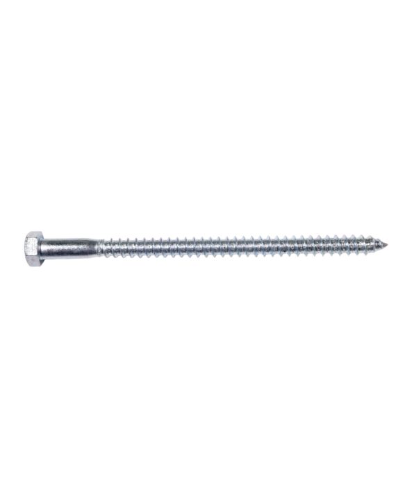 3/8 x 6 Hex Lag Screw Zinc 50/Box - 250/Ctn