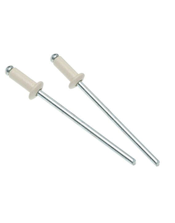 1/8 44 Blind Rivet Aluminum Barrel/Aluminum Mandrel (Grip Range: 0.188" - 0.250") White 100/Box
