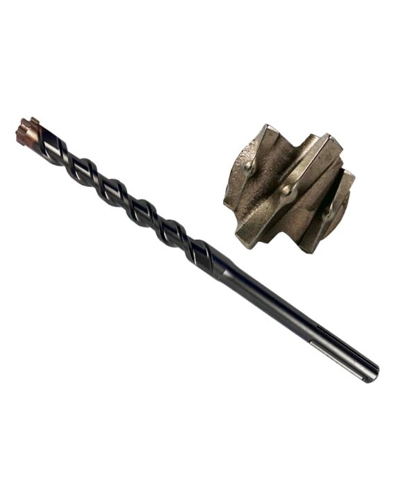 6-Cutter SDS-Max Carbide Drill Bit