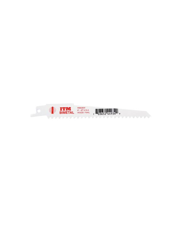 6 x 6T Wood Recip Blades 50/Pack