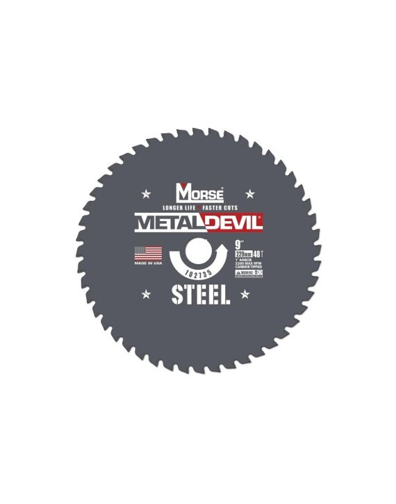 CSM948FSC 9 x 48T Metal Devil® Steel Cutting Circular Saw Blade, 1in Arbor