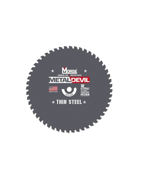 CSM1052FTSC 10 x 52T Metal Devil® Thin Steel Cutting Circular Saw Blade, 5/8 Arbor