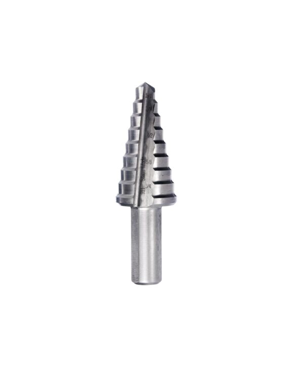 1/4 to 3/4 by 16ths Step Drill Bit 3/8 Shank
