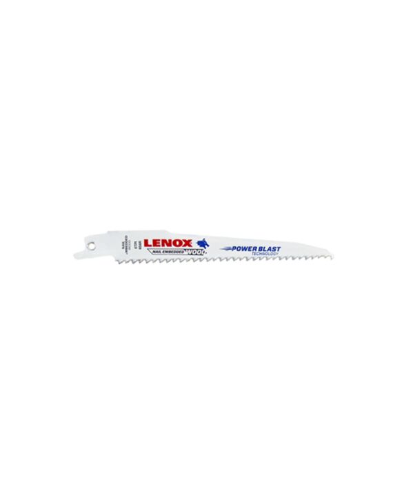 6 x 6T Lenox Wood Recip Blades 50/Pack