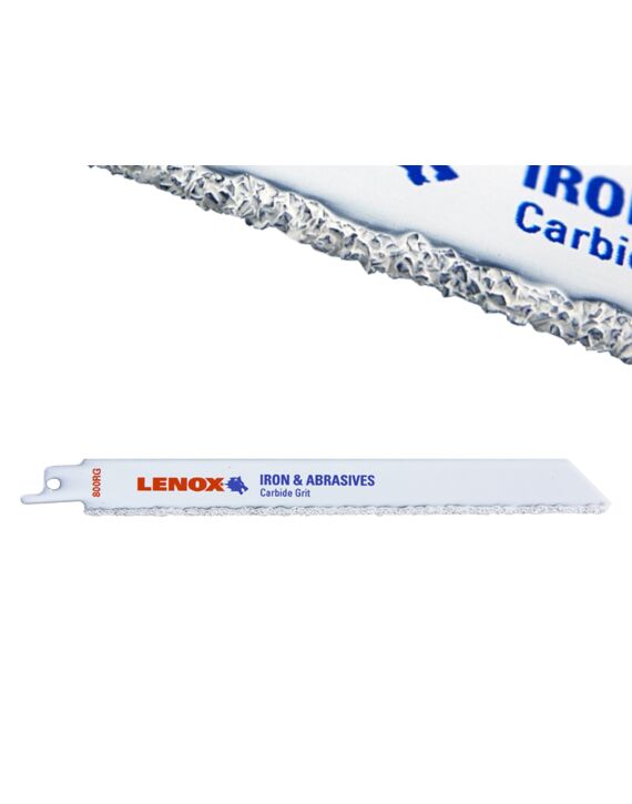 8 x 3/4 x .040 Lenox Carbide Grit Recip Blades 2/Pack - PRICE PER BLADE