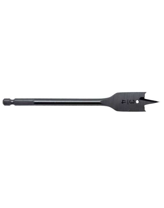 3/4 x 6 Spade Bit for Wood 1/4 Hex Shank