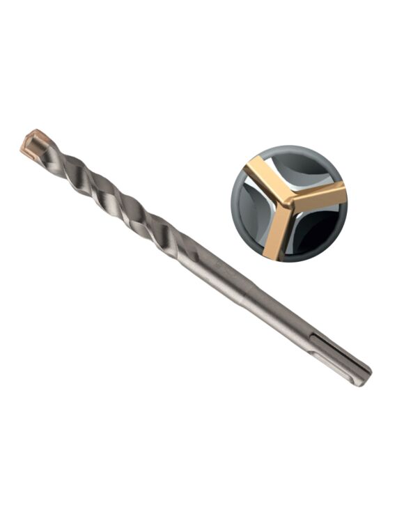 AF 1/2 x 18 Tri-Cutter SDS-Plus Carbide Drill Bit for Masonry and Rebar