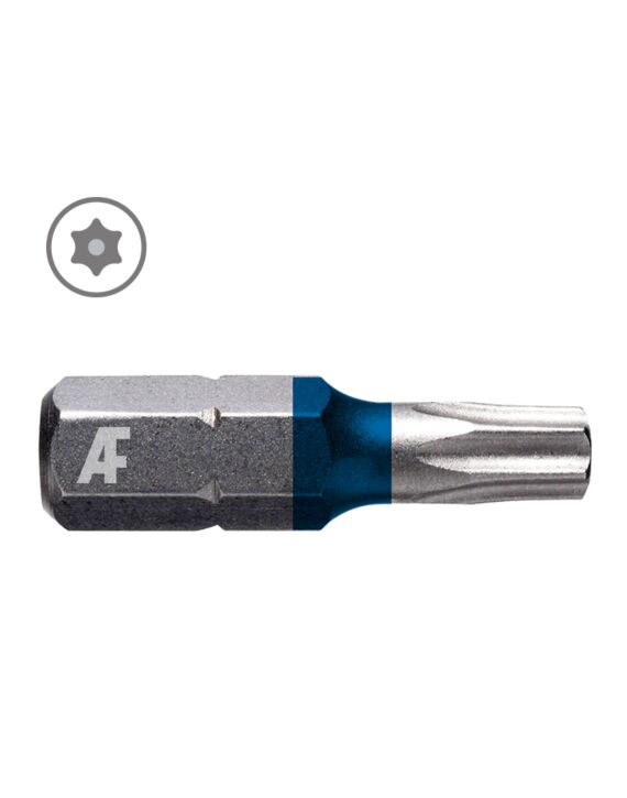 AF T25 x 1 Pin Torx Tamper Resist Insert Bit 25/Pack