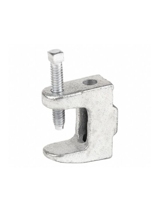 1/4-20 Beam Clamp with Tapped Hole Electro-Galvanized 100/Box