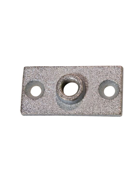 1/2 Three Hole Ceiling Plate Electro-Galvanized