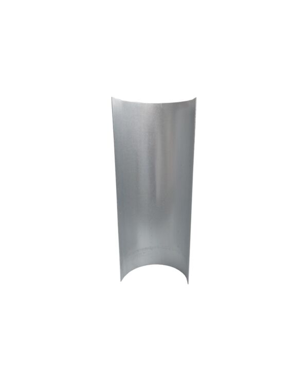 2in x 12in Insulation Protection Shield Electro-Galvanized (2-3/8 ID) w/ 5/16 Bolt Hole