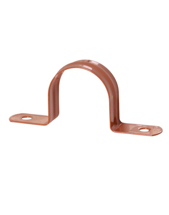 1" Pipe Strap 2 Hole Copper Epoxy