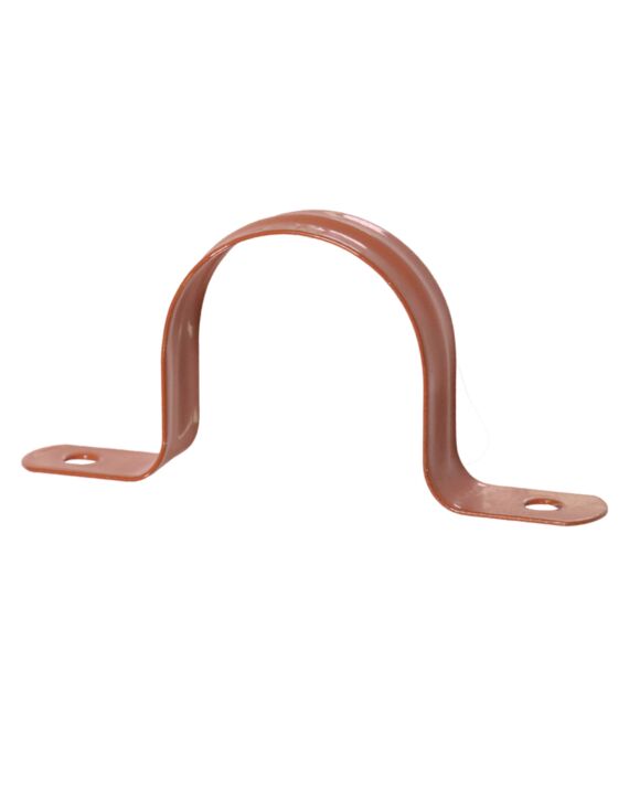 1-1/4 Pipe Strap 2 Hole Copper Epoxy