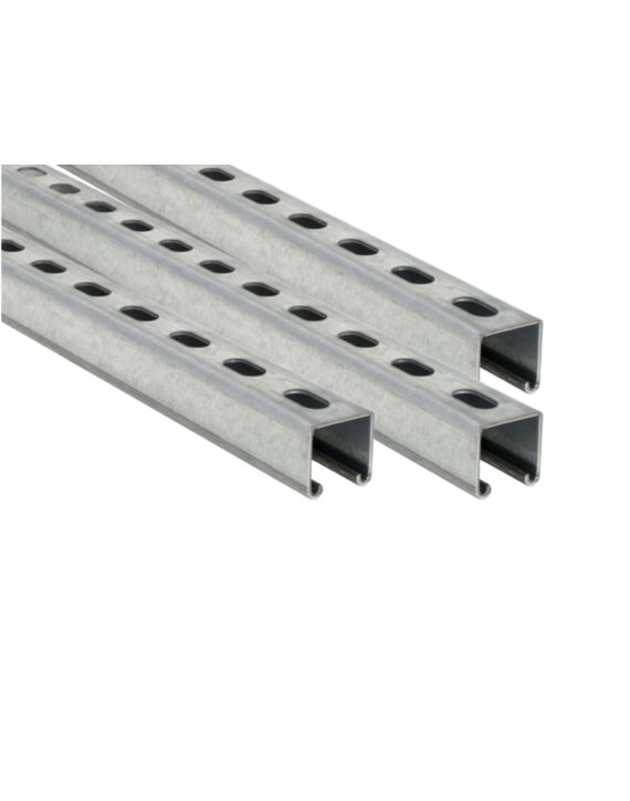 13/16 x 10ft Strut Channel Hot Dip Galvanized 14ga Short Slot