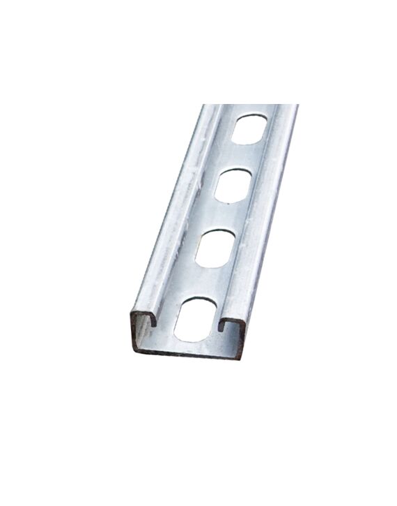 3-1/4 x 1-5/8 x 20ft Strut Channel Pre-Galvanized 12ga Short Slot - 20/Bundle