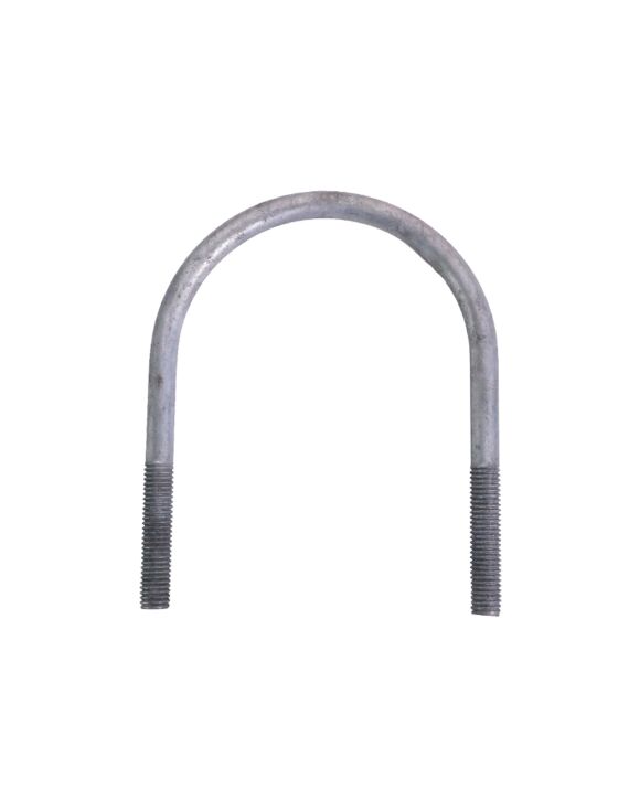 1/2-13 x 6-1/4 U-Bolt A307 Galvanized with 4-5/8 Between the Legs and 2-1/4 Thread