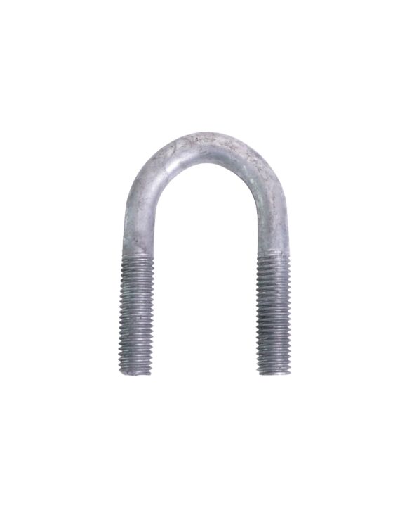 5/8-11 x 3-5/8 U-Bolt A307 Galvanized with 1-3/4 Between the Legs and 2" Thread