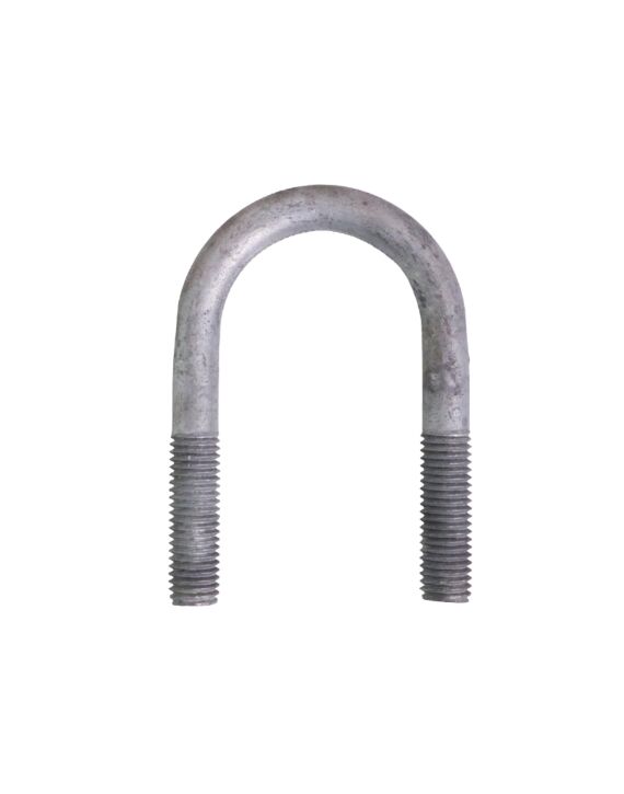 5/8-11 x 4-3/8 U-Bolt A307 Galvanized with 2-3/8 Between the Legs and 2" Thread