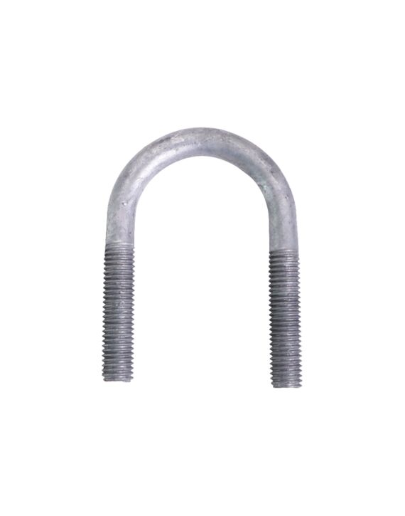 5/8-11 x 4-3/8 U-Bolt A307 Galvanized with 2-1/2 Between the Legs and 2-1/2 Thread