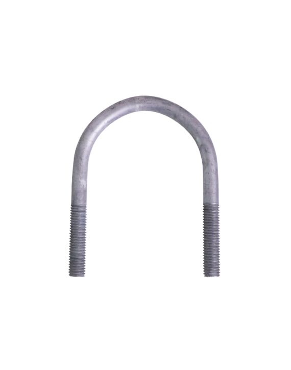 5/8-11 x 5-7/8 U-Bolt A307 Galvanized with 4-1/8 Between the Legs and 2-1/2 Thread