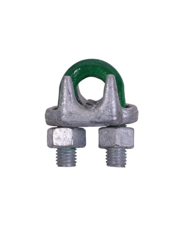 G-6240 9/16 Green Pin Drop Forged Wire Rope Clip Galvanized
