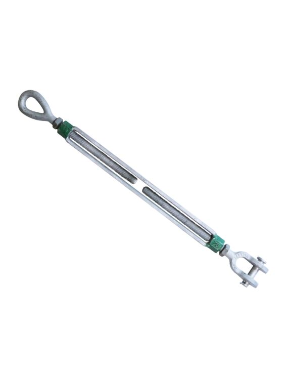 G-6315 7/8 x 18 Green Pin Eye & Jaw Turnbuckle Galvanized WLL 3.27T