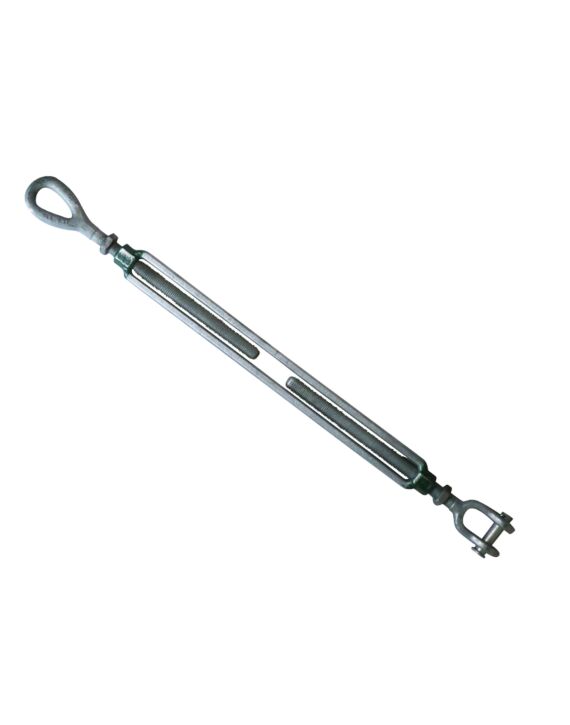 G-6315 1 x 24 Green Pin Eye & Jaw Turnbuckle Galvanized WLL 4.5T
