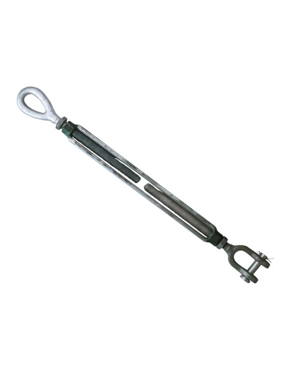 G-6315 1-1/4 x 24 Green Pin Eye & Jaw Turnbuckle Galvanized WLL 6.9T