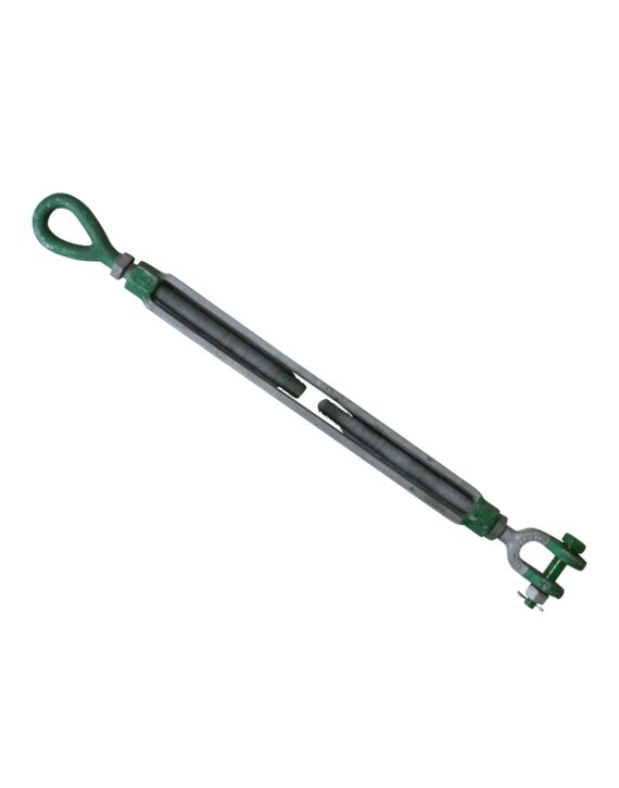 7/8 x 18 Green Pin Polar Eye & Jaw Turnbuckle Galvanized E-J 3, 27T
