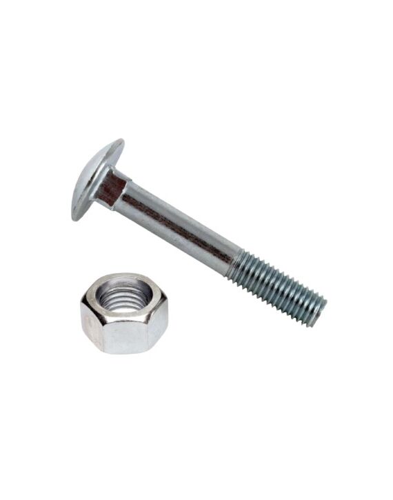 3/8-16 x 1-1/4 Carriage Bolt/Nut Zinc ** 125/Box ** 750/Case **