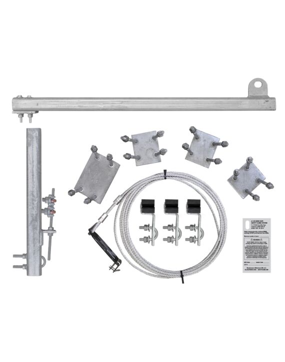 340ft Ladder Mount Safety Climb System HDG with Stainless Cable