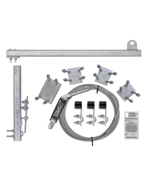 210ft Ladder Mount Safety Climb System HDG with Stainless Cable