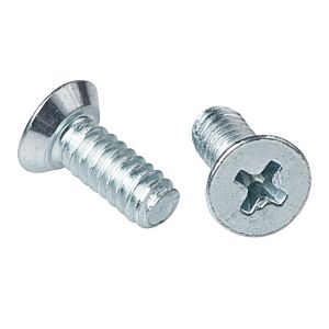 Flat Phillips Head Undercut Machine Screw Zinc