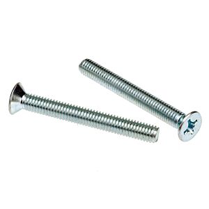 Flat Phillips Head Machine Screw Zinc