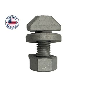 AF 1/2-13 x 1.47" ASTM A490 T-Bolt Made In USA, Ribbed Flat Washer, & 2H Nut Assembly Magni 565 - 50/Box - 200/Ctn