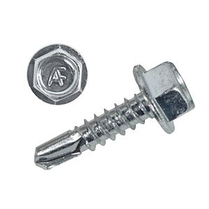 Hex Washer High Head Serrated Self Drilling Screw Zinc