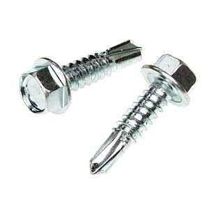 Hex Washer Self Drilling Screw Zinc