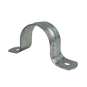 Two Hole Pipe Straps - Pre-Galvanized Steel