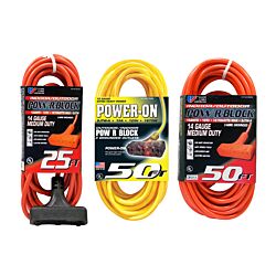 3-Outlet Power Block Electrical Extension Cord
